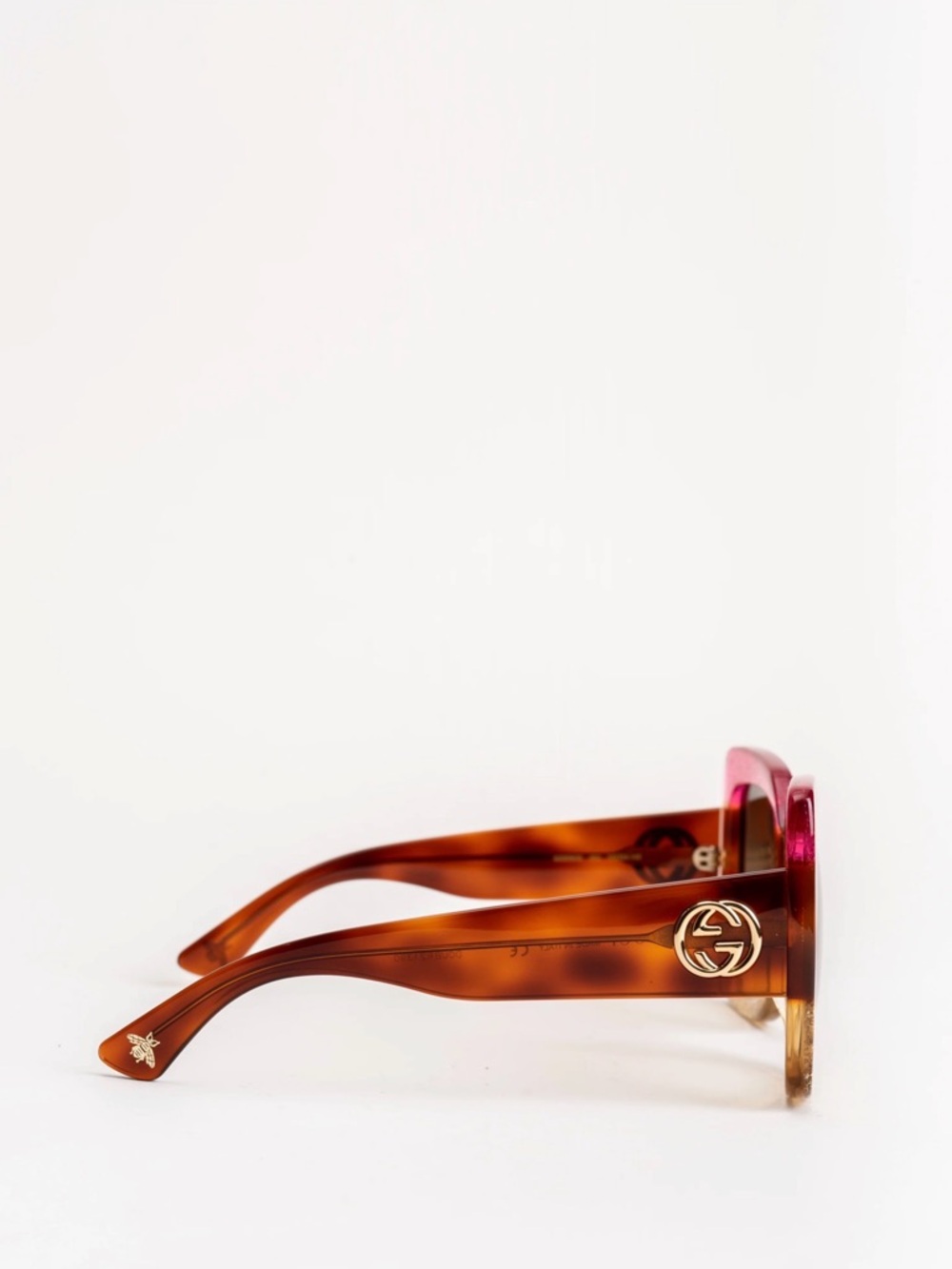 Authentic GUCCI GG0083S Oversized Glitter Sunglasses - Pristine - Picture 10 of 12